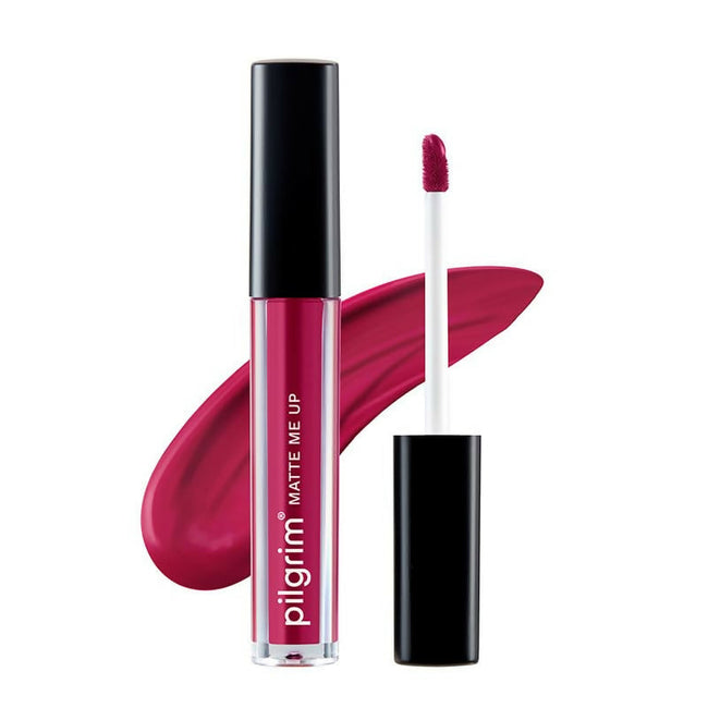 Pilgrim Liquid Matte Lipstick with Hyaluronic Acid - Kinky Pink Hover Image