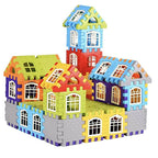 Kipa Multi Colored 120 Pieces Mega Jumbo Happy Home House Building Block with Attractive Windows and Smooth Rounded Edges Blocks Game Fun