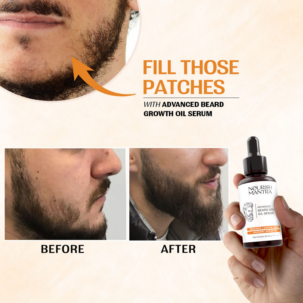 Nourish Mantra Advanced Beard Growth Oil Serum with Redensyl