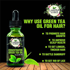 Luxura Sciences Concentrated 100% Organic Green Tea Oil/Serum for Skin and Hair