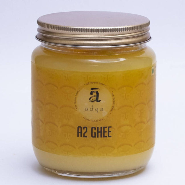 Adya Organics A2 Gir Cow Ghee | Pure & Natural Gir Cow Ghee | Premium Cultured Desi Cow Ghee Hover Image