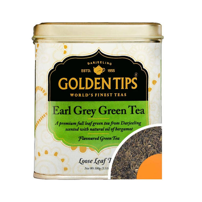 Golden Tips Earl Grey Green Tea - Tin Can Hover Image