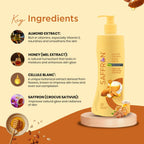 VI-JOHN Saffron Natural Fairness Body Lotion Body Milk with Honey & Almond Deep Nourishment & Radiant Glow For All Skin Types