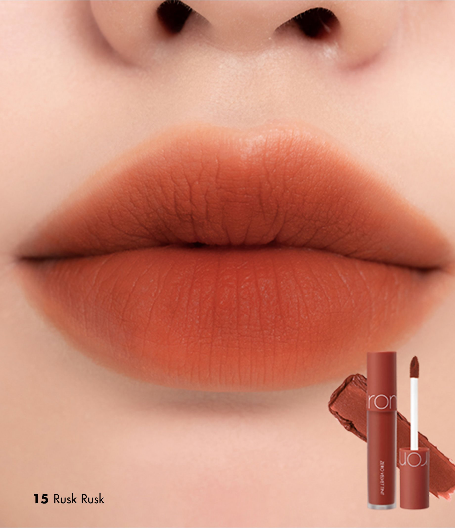 Rom&nd Zero Velvet Tint - 15 Rusk Rusk