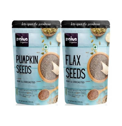 Paiya Organics Pumpkin Seeds + Flax Seeds Combo Hover Image