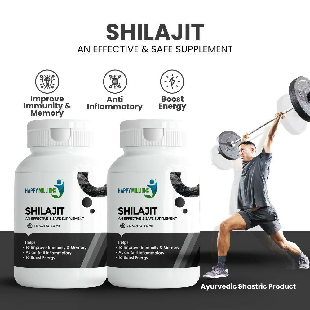 HappyMillions SJ Capsules ?Herbal Wellness Supplement for Vitality