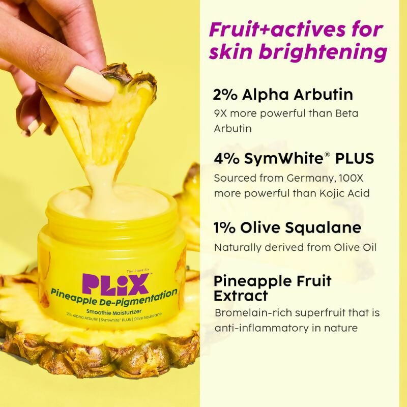 PLIX The Plant Fix Pineapple Depigmentation Regime With Face Wash, Toner, Serum & Moisturizer