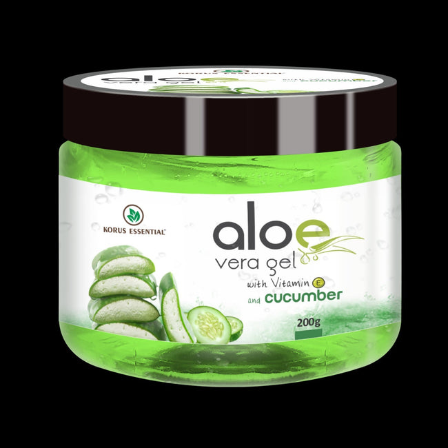 Korus Essential Aloe Vera Gel with Cucumber and Vitamin E Hover Image