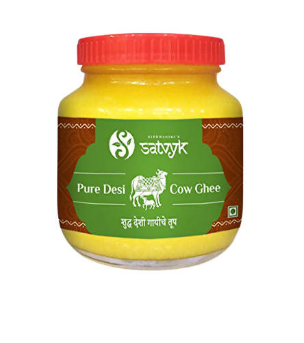 Siddhagiri's Satvyk Organic Pure Desi Cow Ghee | Made with Cow's Milk | Pure organic ghee, traditionally-churned