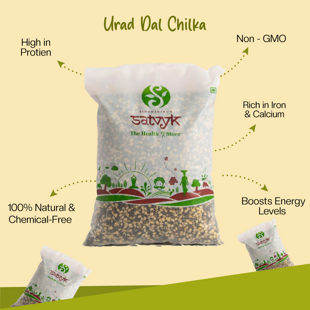Siddhagiri's Satvyk Urad Dal Chilka - Split with Skin