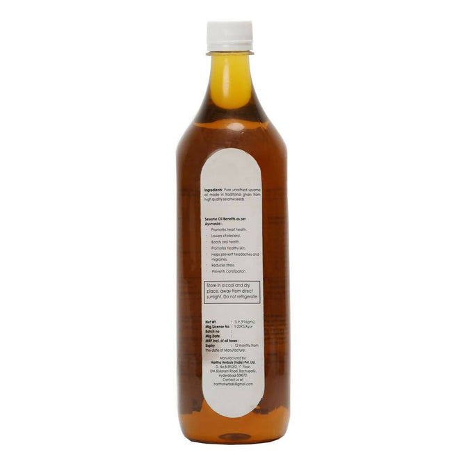 Haritha Herbals Black Sesame Cold-Pressed Oil Main Image