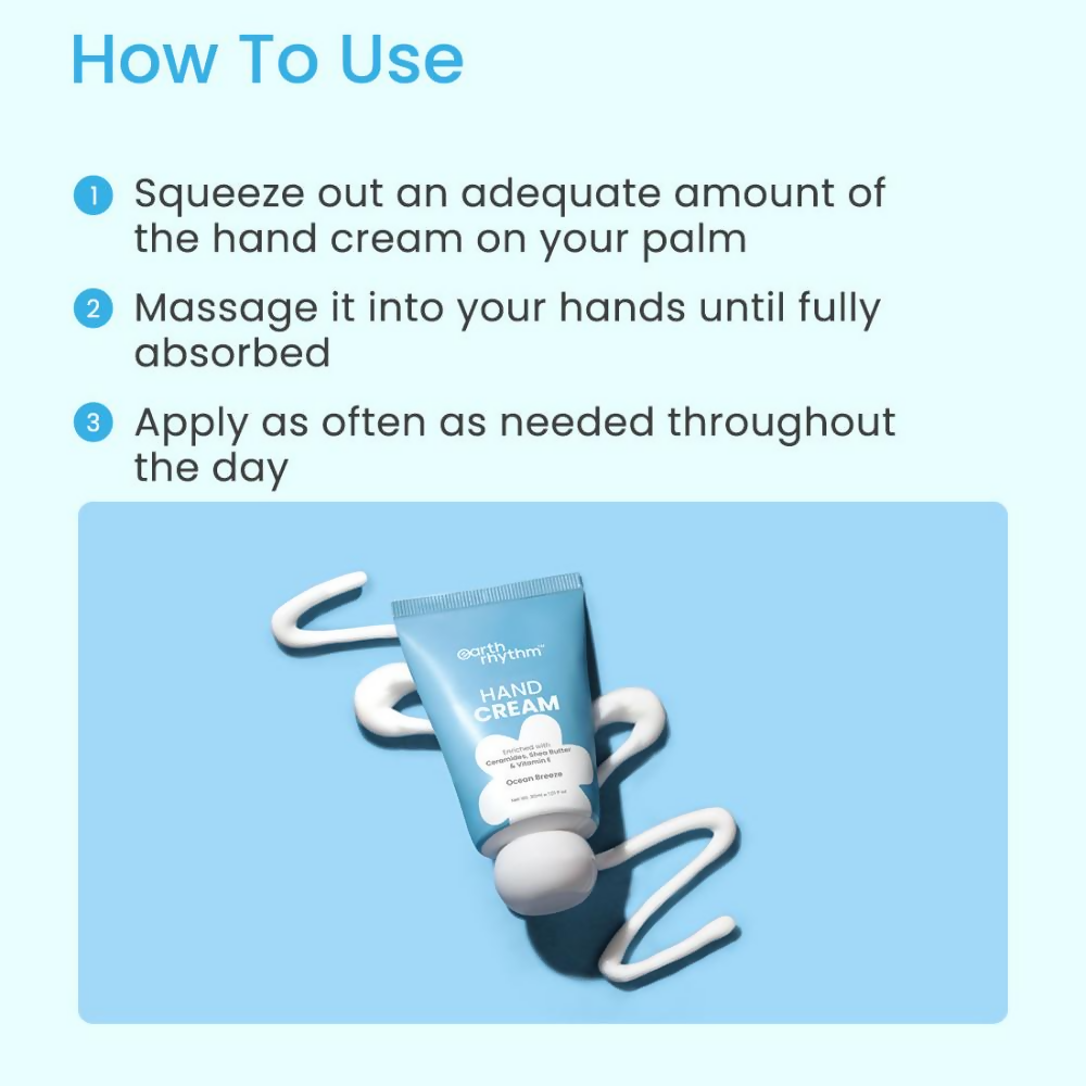 Earth Rhythm Ocean Breeze Hand Cream Enriched with Ceramide