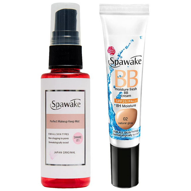 Spawake Makeup mist with Vitamin B6 + Natural Glow BB Cream Combo Hover Image