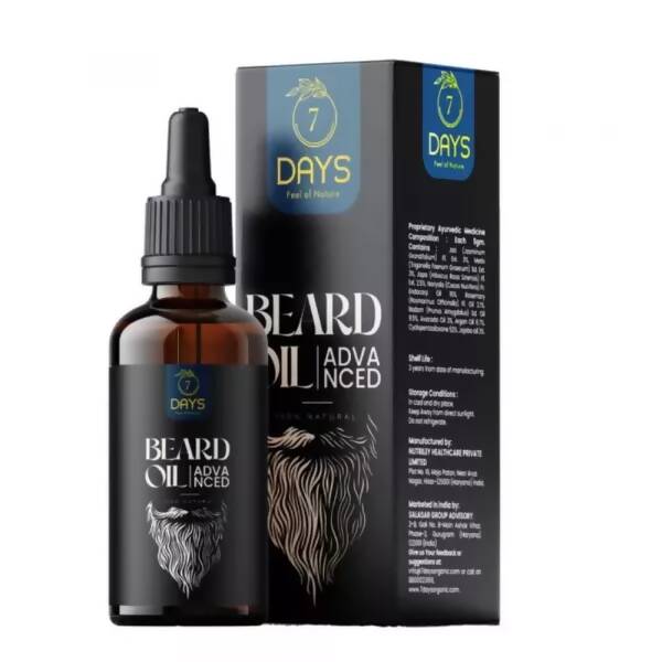 7 Days Advanced Beard & Hair Growth Oil Hover Image