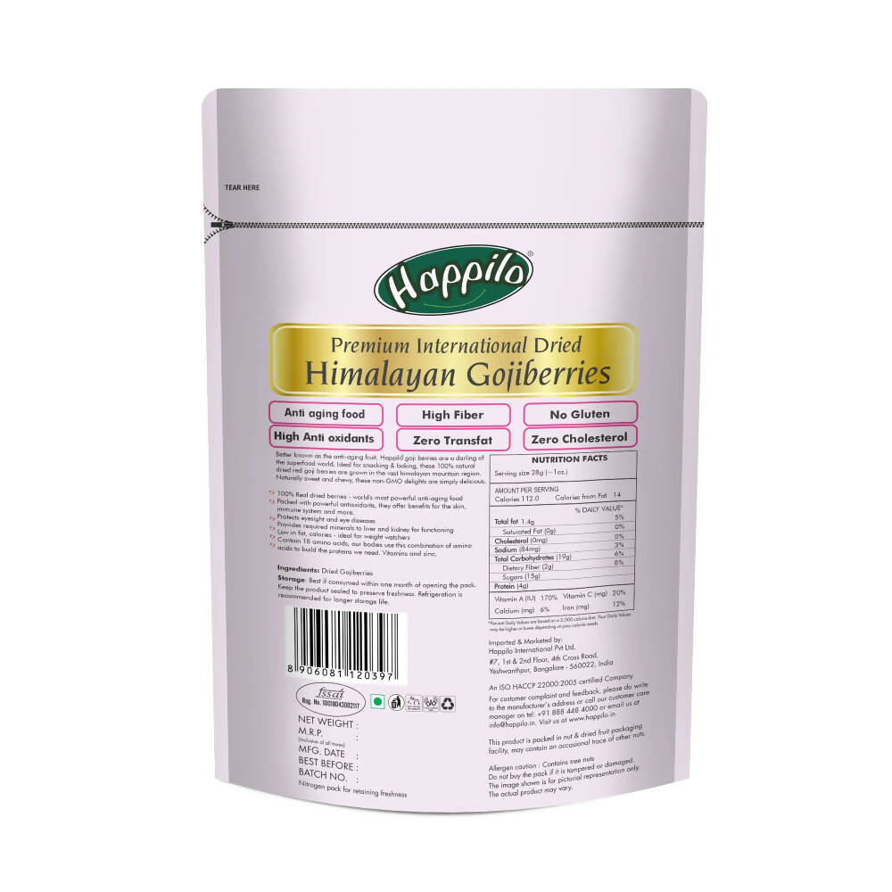 Happilo 100% Natural Himalayan Dried Gojiberries