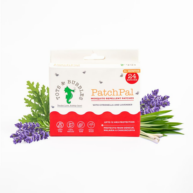 Tots And Bubbles Patchpal Natural Mosquito Repellant Patches For Babies Hover Image