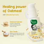 Mother Sparsh Simply Unscented Mineral Baby Sunscreen with Natural Oatmeal, with SPF 50 & UVA/UVB Protection