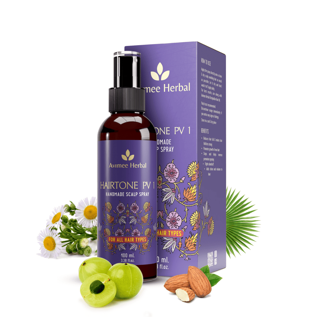 Avimee Herbal Anti-Hair Fall Kit - Oil, Scalp Spray, and Serum, Controls Hair Fall and Nourishes Hair Root