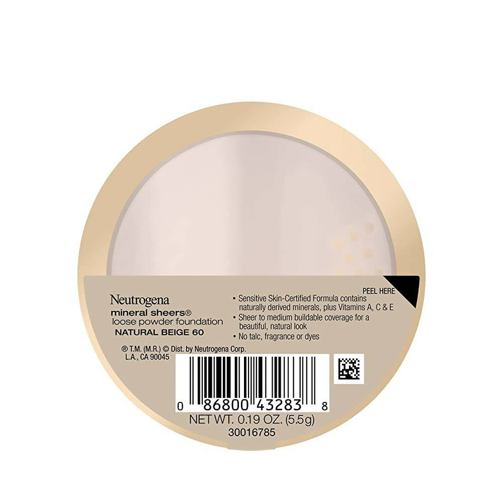 Neutrogena Mineral Sheers Loose Powder Foundation, Natural Beige 60