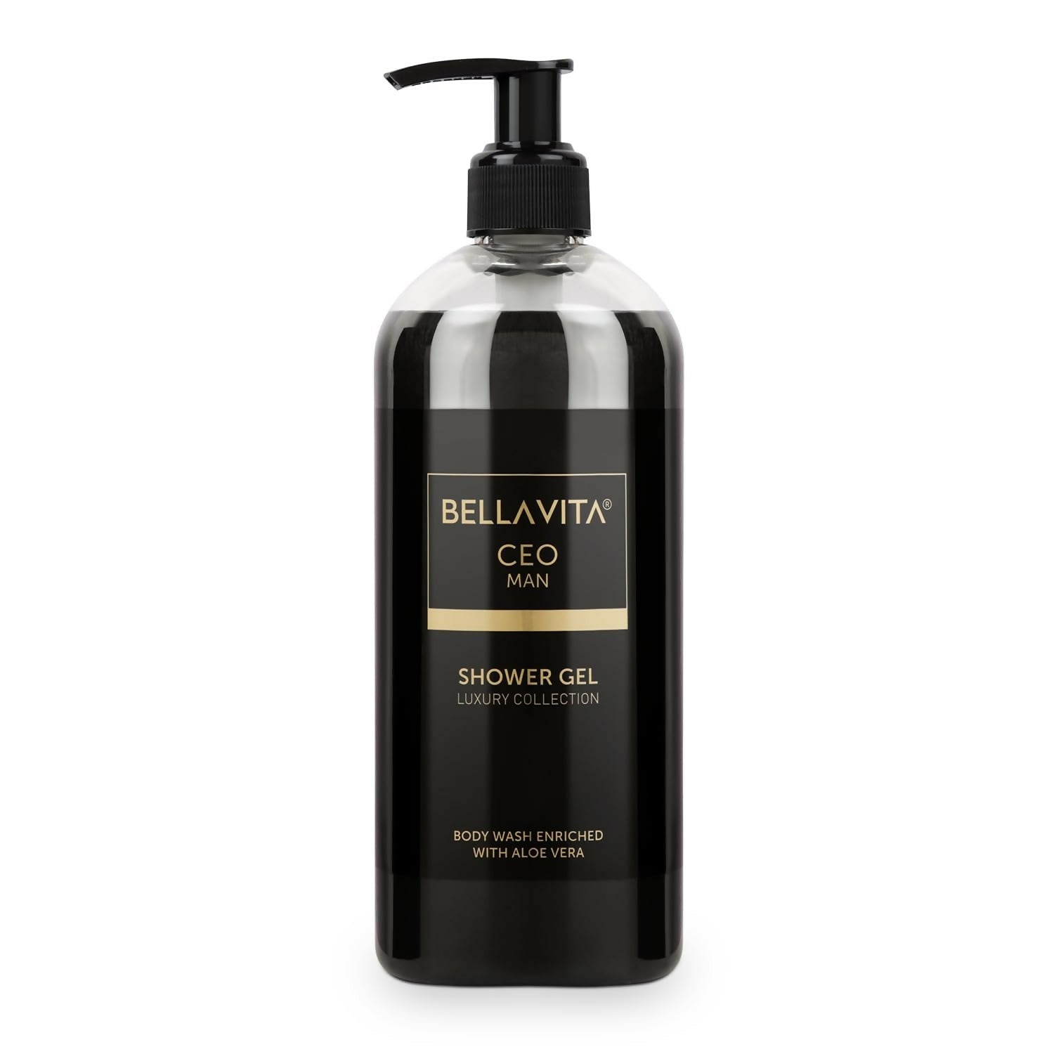 Bella Vita Luxury CEO MAN Shower Gel For Deep Cleansing, Hydrating & Moisturising Skin with Aloe Vera & Charcoal Powder