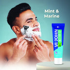 VI-JOHN Dermatologically Tested Vitamin-E enriched Anti Bacterial Mint & Marine Shaving Cream