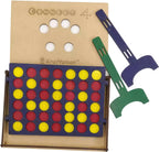 Kraftsman Get-4 In A Row Or Get-In-Line Wooden Game Of Strategy Game