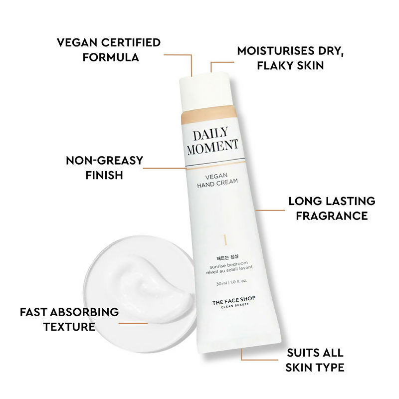 The Face Shop Daily Moment Vegan Hand Cream - Korean Skincare
