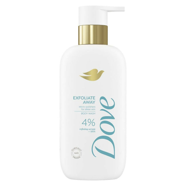 Dove Exfoliate Away Serum Body Wash with 4% Refining Serum + AHA Hover Image