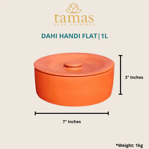 Tamas Handmade & Eco-Friendly Earthen (Clay/ Terracotta) Dahi Handi