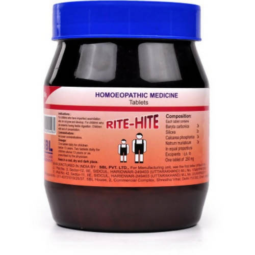 SBL Homeopathy Rite-Hite Tablets Main Image