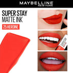 Maybelline New York Super Stay Matte Ink Liquid Lipstick - 25 Heroine