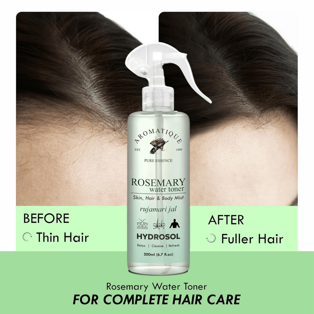 Aromatique Rosemary Water, Rose Mary Water for Hair, Rosemary Hair Mist, Strengthens Hair