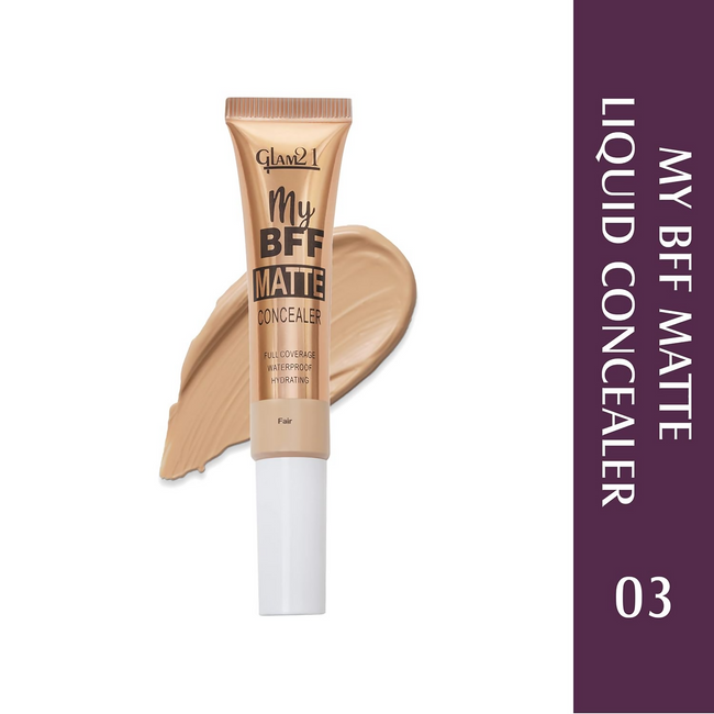 Glam21 My BFF Matte Liquid Concealer For All Skin Tone Matte Finish - Fair Main Image