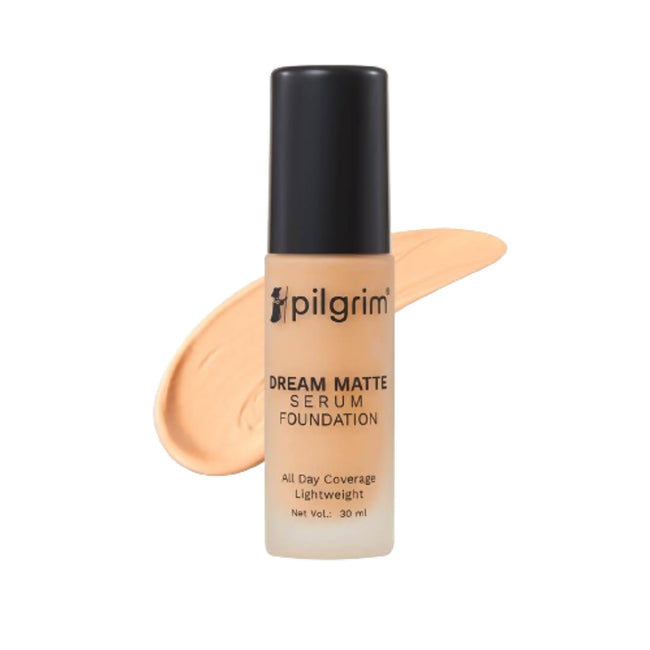 Pilgrim Dream Matte Serum Foundation With Matte & Poreless All Day Coverage Lightweight - Natural Almond Hover Image