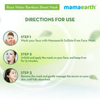 Mamaearth Rose Water Bamboo Sheet Mask with Rose Water & Milk