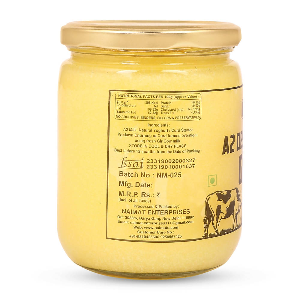 Naimat A2 Desi Gir Cow Ghee | Homemade Ghee From Desi Cow Milk | Certified Organic Ghee