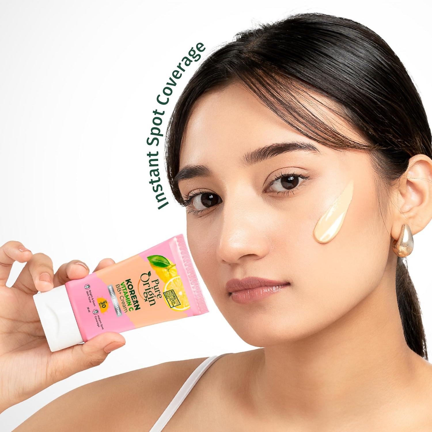 Pure Origin Korean Vitamin C Bright Boosting BB+ Cream Natural Bb Face Cream