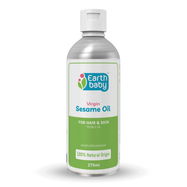 Earthbaby 100% Natural Wood Cold Press Sesame (Til Oil) Hover Image