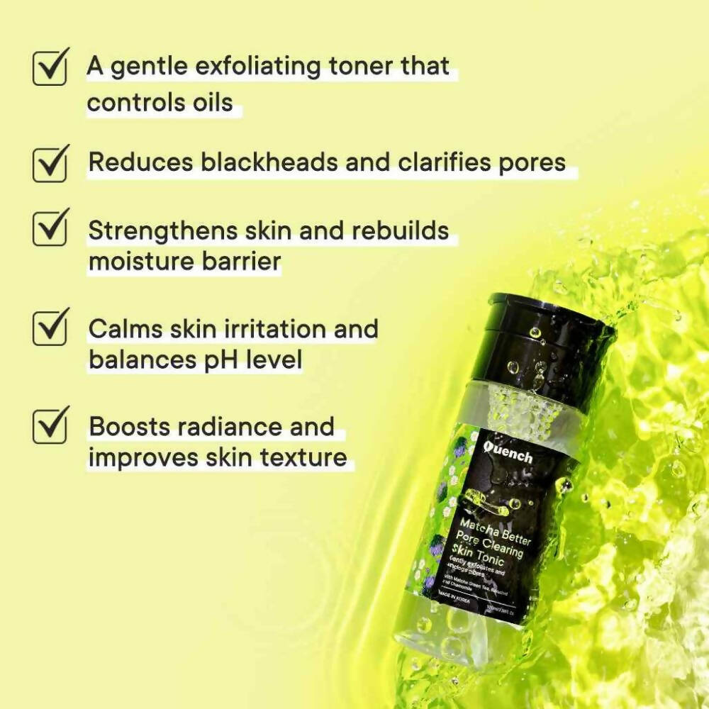 Quench Botanics Matcha Better Pore Clearing Skin Tonic - Korean Skincare