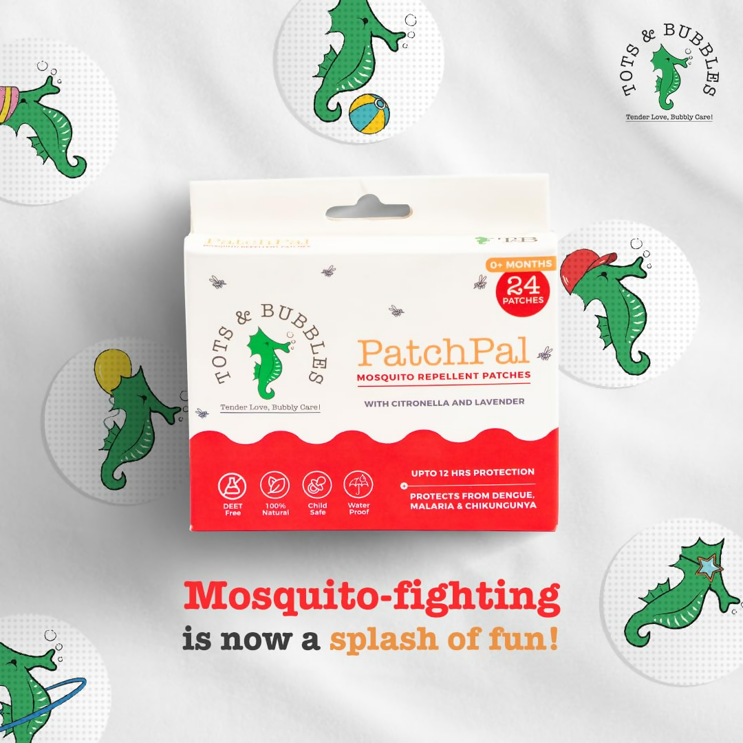 Tots And Bubbles Patchpal Natural Mosquito Repellant Patches For Babies