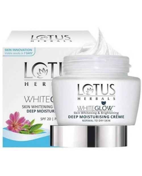Lotus Herbals White glow Skin Whitening and Brightening Deep Moisturising Creme Spf 20 Pa+++ Main Image