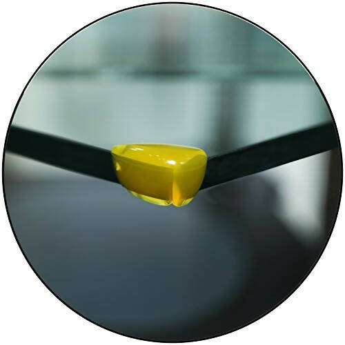 Safe-O-Kid Tear Drop Corner Caps, Yellow For Kids Protection Hover Image