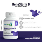 HappyMillions BoneStorm D Tablets | Calcium, Vitamin D3, Magnesium & Zinc