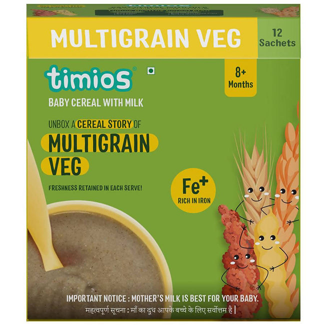 Timios Organic Multigrain Veg Baby Cereal Main Image