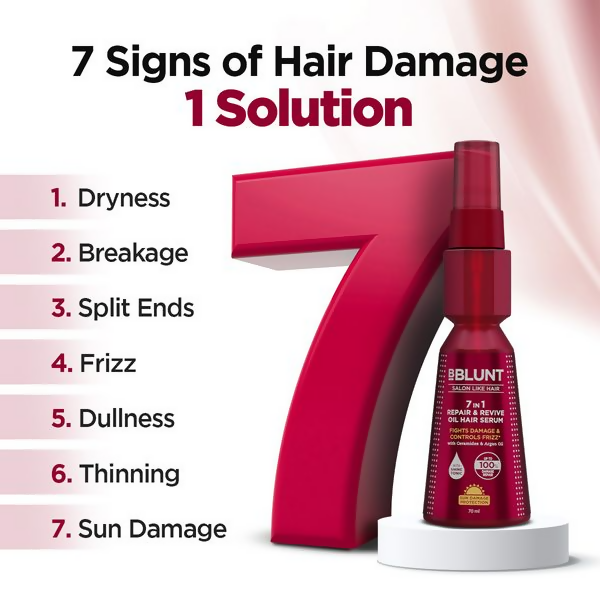 BBlunt 7 in 1 Repair & Revive Oil Hair Serum - Limited Time Offer