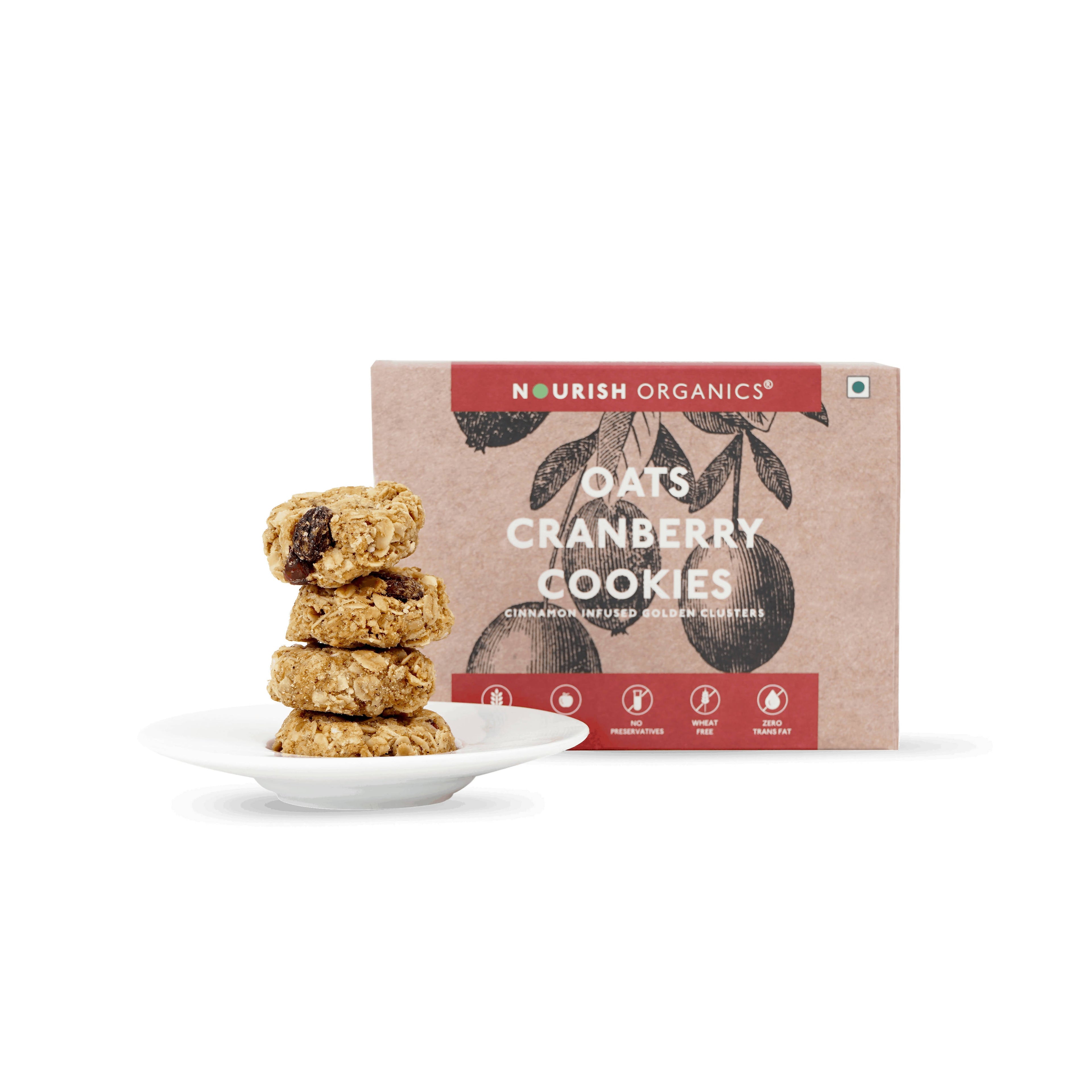 Nourish Organics Oats Cranberry Cookies