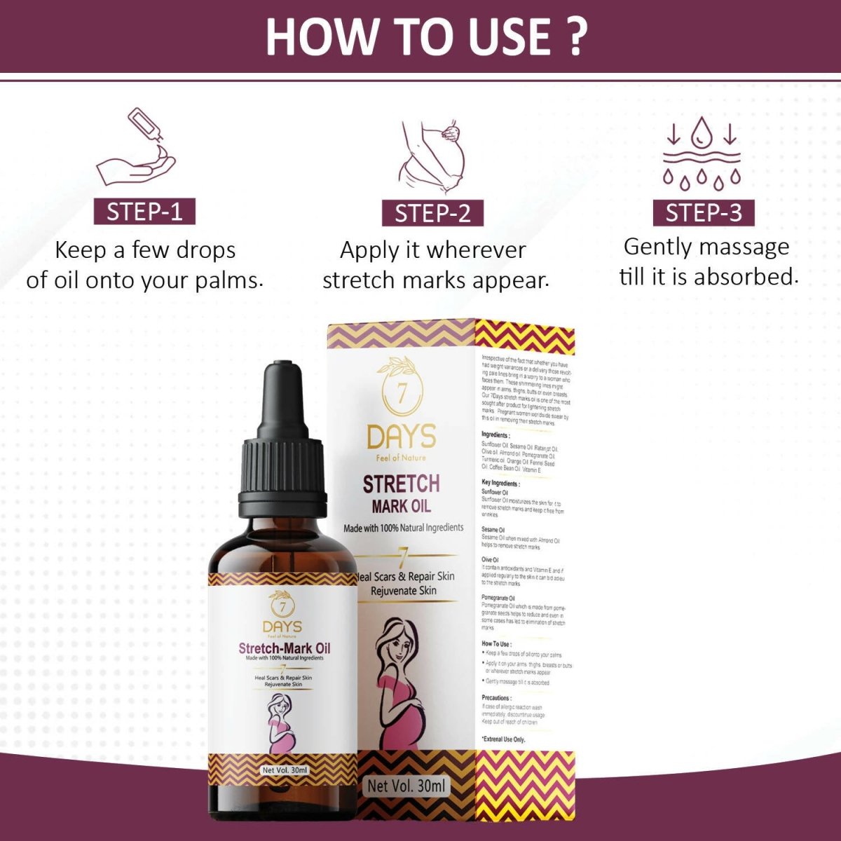 7 Days Stretch Mark Oil