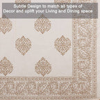 Urbano Homz Table Cloth for 6 Seater Dining Table - Cream