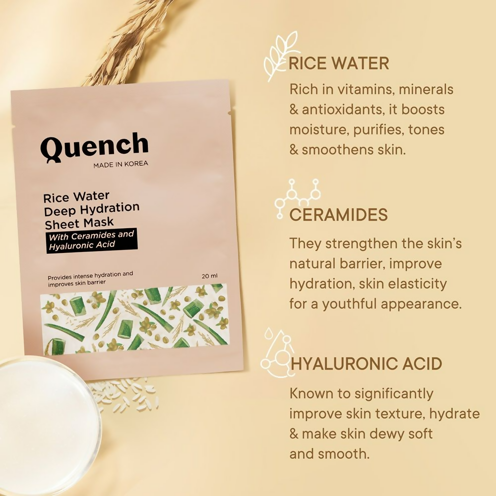 Quench Rice Water Deep Hydration Sheet Mask