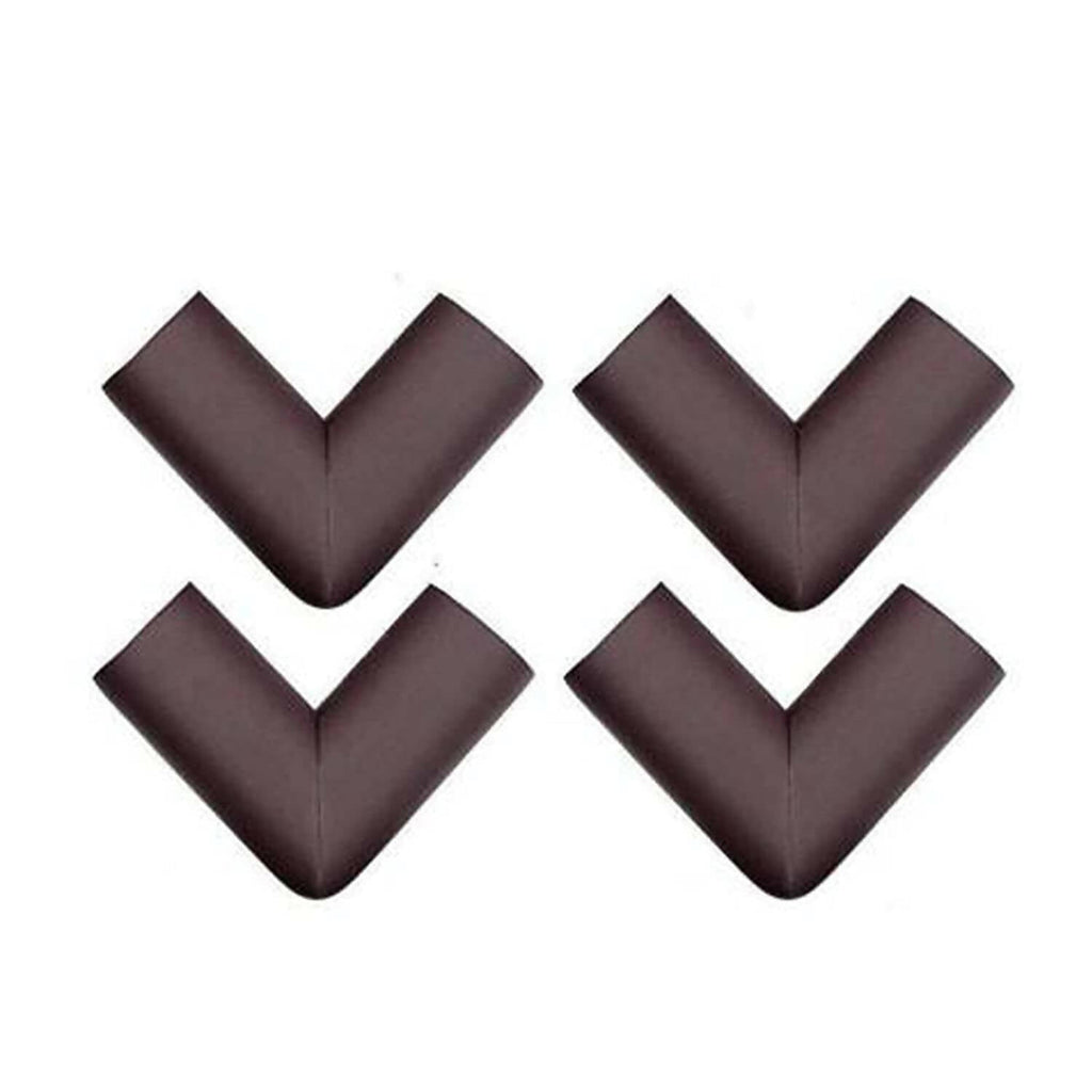 Safe-O-Kid Corner Guards Cushions, U Shaped, Large Size,Brown